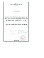 Định lượng đồng thời amoxicillin và cloxacillin trong viên nang faclacin 2 bằng kỹ thuật quang phổ tử ngoại