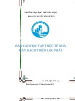 Báo cáo thực tập nhà máy gạch Thiên Lộc Phát