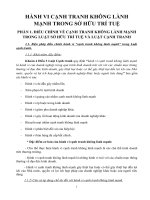 hành vi cạnh tranh không lành mạnh trong sở hữu trí tuệ