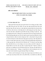 SKKN một số BIÊN PHÁP NÂNG CAO CHẤT LƯỢNG CÔNG tác KIỂM TRA nội bộ ở THCS