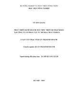 Luận văn thạc sĩ Phát triển kinh doanh máy móc thiết bị nhập khẩu tại công ty cổ phần vật tư mỏ địa chất vimico