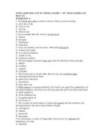 TỒNG HỢP BÀI TẬP TỪ ĐỒNG NGHĨA-TRÁI NGHĨA CÓ ĐÁP ÁN CHI TIẾT