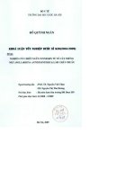 Nghiên cứu chiết xuất connessin từ vỏ cây thường mực (hollarhhena antidysenterrica) làm chất chuẩn