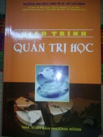 giáo trình câu hỏi trắc nghiệm quản trị học