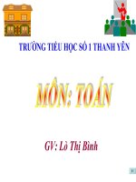 Bài giảng thao giảng bồi dưỡng môn toán lớp 2 bài bảng cộng (15) 