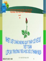 Bài giảng thao giảng bồi dưỡng môn toán lớp 2 bài bảng cộng (8) 