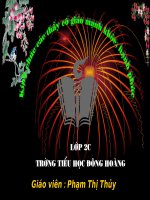 Bài giảng thao giảng bồi dưỡng môn toán lớp 2 bài bảng cộng (6) 