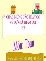 Bài giảng thao giảng bồi dưỡng môn toán lớp 2 bài bảng cộng (20) 
