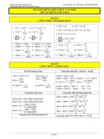 chuyên đề khảo sát hàm số 12