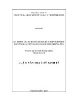 Cơ sở lý luận và thực tiễn về đô thị hóa, kinh tế hộ nông dân