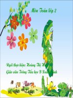 Bài giảng thao giảng bồi dưỡng môn toán lớp 2 bài bảng cộng (1) 