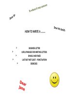 How to write a letter