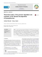 Theoretical study of the pressure dependent rate constants of the thermal decomposition of b propiolactone
