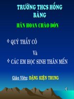 Bài giảng điện tử tham khảo hình học 9 bài một số hệ thức về cạnh và góc trong tam giác vuông (10) 