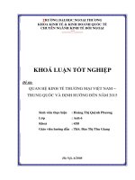 Quan hệ kinh tế thương mại việt nam   trung quốc và định hướng đến năm 2015 