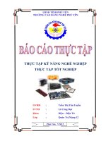 Báo cáo Thực tập kỹ năng nghề nghiệp (khoa điện, điện tử)