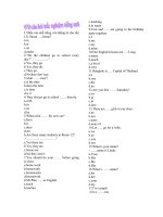 970 câu hỏi trắc nghiệm tiếng anh