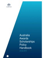 aus awards scholarships policy handbook january 2015