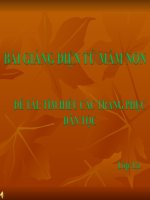 Bài giảng điện tử mầm non lớp Lá đề tài Tìm hiểu các trang phục dân tộc