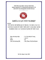 Xây dựng mô hình quản trị đa văn hóa tại các tập đoàn kinh tế thế giới và bài học cho các tập đoàn kinh tế ở việt nam 