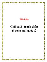 Giải quyết tranh chấp thương mại quốc tế 