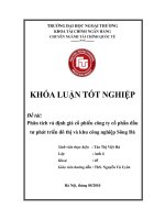 Phân tích và định giá cổ phiếu công ty cổ phần đầu tư phát triển đô thị và khu công nghiệp sông đà 