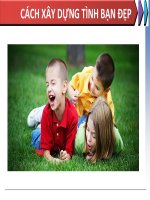 Slide cách xây dựng tình bạn bền đẹp