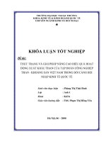 Thực trạng và giải pháp nâng cao hiệu quả của hoạt động xuất khẩu than và tập đoàn công nghiệp thanh   khoáng sản việt nam trong bối cảnh hội nhập kinh tế quốc tế 
