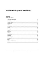 Game development with unity