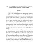 Luận văn: Vận dụng dạy học phát hiện và giải quyết vấn đề vào nội dung phương trình lượng giác ở trường Trung học phổ thông