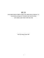 ĐỀ ÁN: Giải pháp hoàn thiện công tác kiểm soát chi đầu tư xây dựng cơ bản từ nguồn vốn ngân sách qua kho bạc nhà nước hà nội