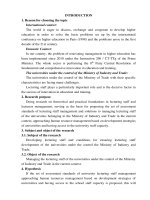 Managing the university lecturing staff under the control of ministry of industry and trade in the current context