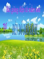 Bài giảng điện tử mầm non lớp Chồi đề tài Thơ Đèn đỏ đèn xanh