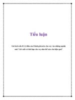 Gói kích cầu 01 tỷ đôla của chính phủ nên cho vay vào những ngành nào lãi suất và thời hạn cho vay như thế nào cho hiệu quả 
