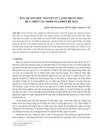 Bẫy quang học nguyên tử lạnh trung hòa dựa trên các mode plasmon bề mặt