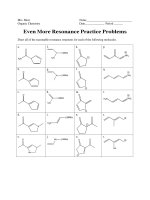 even more resonance practice problems