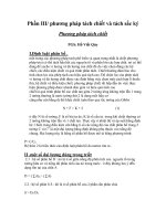 Phương pháp tách chiết và tách sắc kí