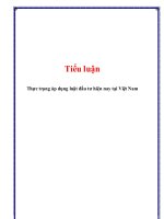 Thực trạng áp dụng luật đầu tư hiện nay tại việt nam 