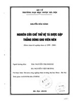 Nghiên cứu chế thử hệ tá dược dập thẳng dùng trong viên nén