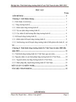 Tiểu luận kinh tế vĩ mô tình hình tăng trưởng kinh tế của việt nam từ năm 2005 2013