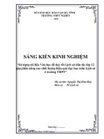 Sử dụng tài liệu văn học để dạy tốt lịch sử dân tộc lớp 12 góp phần nâng cao chất lượng hiệu quả dạy học môn lịch sử ở trường THPT 