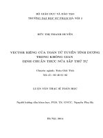 Vector riêng của toán tử tuyến tính dương trong không gian định chuẩn thực nửa sắp thứ tự (LV1245)