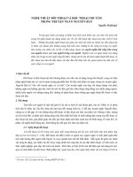 Nghệ thuật đối thoại và độc thoại nội tâm trong truyện ngắn nguyễn bản