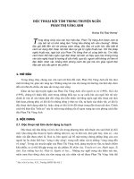 Độc thoại nội tâm trong truyện ngắn phan thị vàng anh