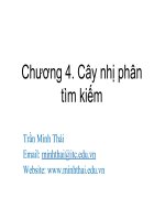 Bài giảng cấu trúc dữ liệu và giải thuật chương 5 cây nhị phân tìm kiếm 