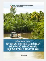 HƯỚNG DẪN KỸ THUẬT: XÂY DỰNG VÀ THỰC HIỆN CÁC GIẢI PHÁP THÍCH ỨNG VỚI BIẾN ĐỔI KHÍ HẬU DỰA VÀO HỆ SINH THÁI TẠI VIỆT NAM