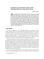 Ảnh hưởng của chế phẩm atonic 1,88DD đến sinh trưởng và năng suất cây lạc