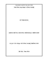 Kiểm chứng chương trình dựa trên SMT