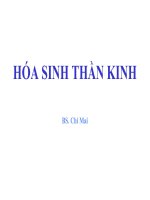 Bài giảng hóa sinh thần kinh cho BSDK 