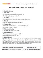 Giáo án sinh học 6 bài đặc điểm chung của thực vật